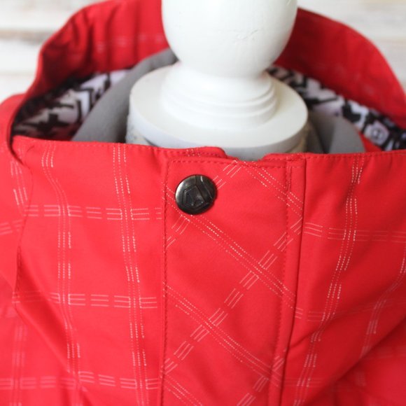 LIQUID Freerider Men's Red Plaid Ski & Snowboard Winter Jacket (96) - Picture 8 of 16